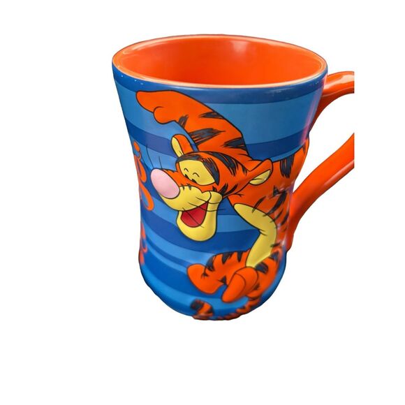 RARE!! NEW Disney Winnie The Pooh TIGGER Tiger 16 Oz 3D Ceramic Mug Cup - Picture 1 of 5